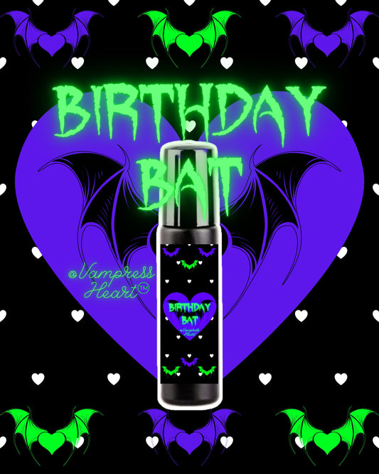 BIRTHDAY BAT Perfume Oil with Grape Absinthe and Blackberry | Gothic Perfume | Gothic Gifts | Gothic Birthday | Vampire Perfume | Spooky