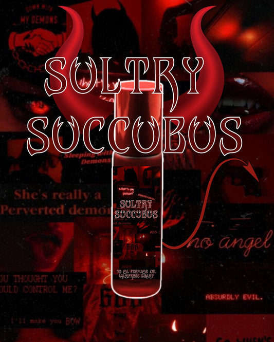 SULTRY SUCCUBUS Perfume Oil with Cinnamon, Blood Orange, Dragons Blood and Black Pepper