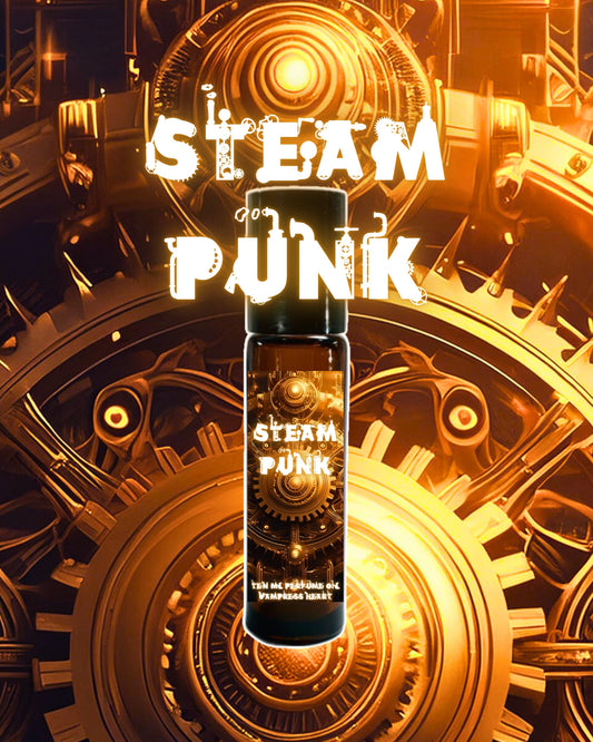 STEAM PUNK Rollerball Perfume Oil | Vintage, Metalworking, Brass, Steel, Gothic Perfume Oil | Unique Gift | Masculine Fragrance | Cologne