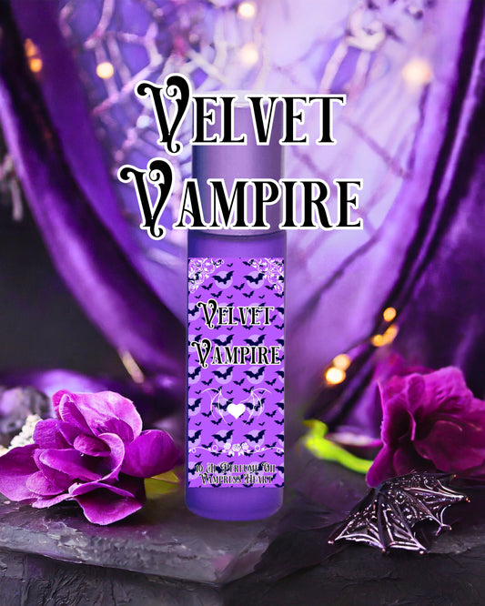 VELVET VAMPIRE Perfume Oil with Lavender, Ylang Ylang and Sweetness | Gothic Perfume | Gothic Fragrance