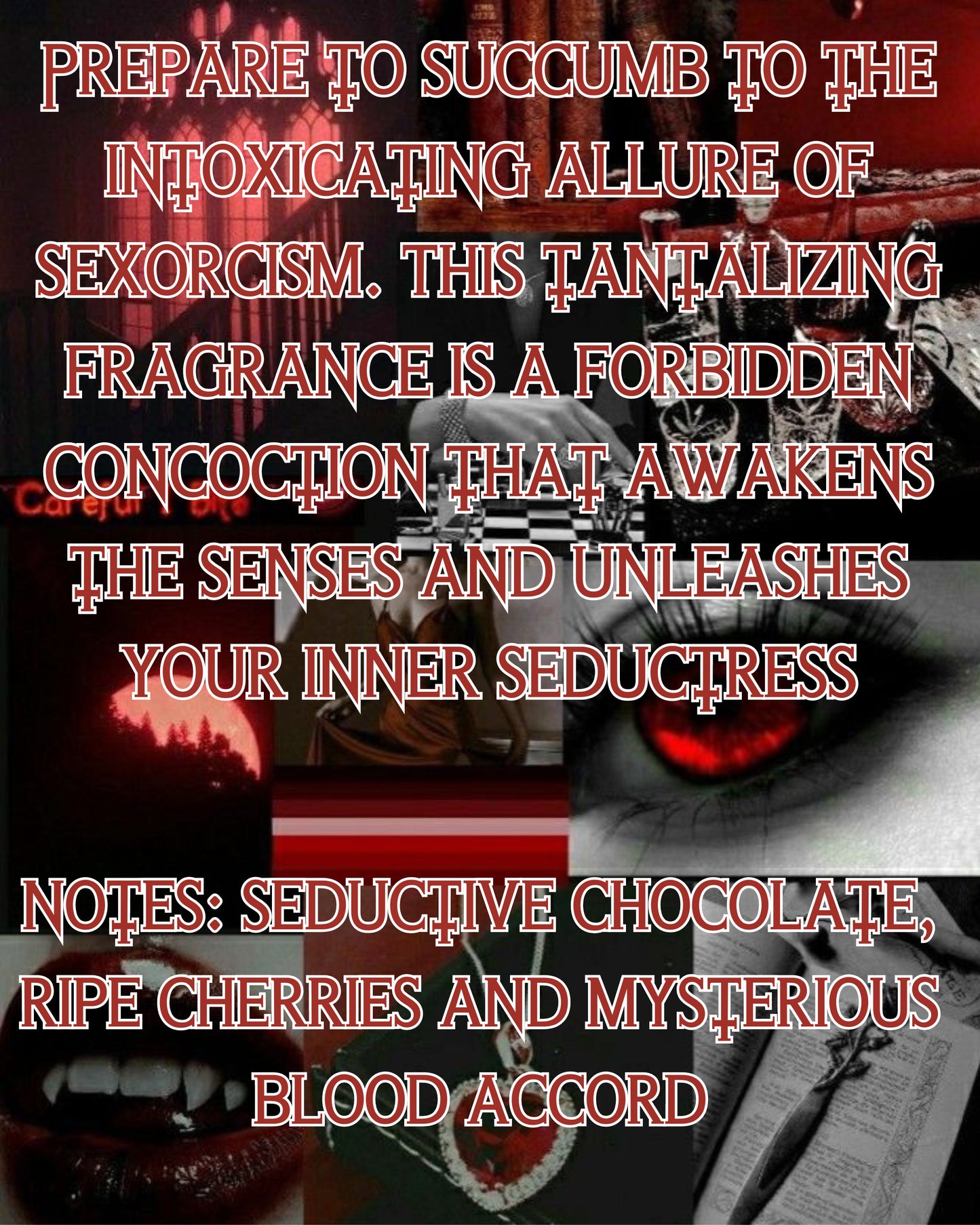 SEXORCISM Perfume Oil with Chocolate, Cherries and Blood